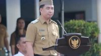Bupati Kabupaten Kepulauan Sangihe, Michael Thungari, S.E., M.M. saat memberikan arahan (ist)