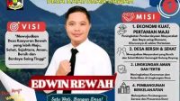 Foto Profil Calon Hkm Tua Desa Kaayuran Bawah Edwin Rewah dan Visi-Misi.(Doc Foto : Ist)