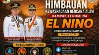 Caption Foto flyer Bupati-Wabup Minahasa RD-Vasung.Pemkab Minahasa Berikan Himbauan Kepada Warga Hadapi El Nino 2026.(Doc Foto : Ist)