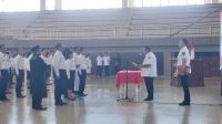 Caption Foto Bupati Minahasa Robby Dondokambey Saat Melantik 114 ASN, Pejabat Asministrator Dan Pengawas Eselon III & IV Di Gedung Wale Ne Tou Tondano.(Doc Foto : Ist)