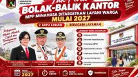 Caption Flyer Pencanangan Pemkab Minahasa Pembangunan MPP, Wujudkan Pelayanan Maksimal Satu Kantor.(Doc Foto : Ist)